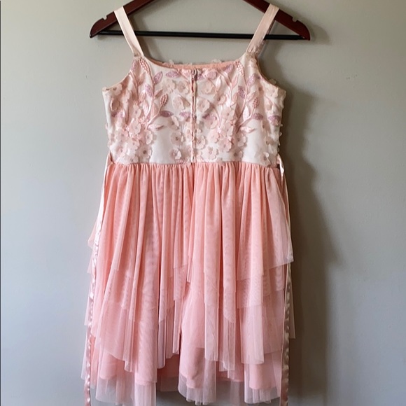 super cute stylish flowery pink girls dress - Picture 2 of 5